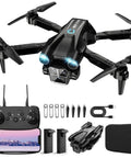 1080P HD Camera Drone Easy To Fly For Beginners And Kids And Adults With Two Batteries Carrying Case Stable Hover Trajectory Flight Grey