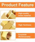 Durable Brass Union 3/8 NPT Female To 3/8 NPT Female Pipe Fitting features and materials list