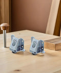 Adjustable Heavy Duty Furniture Leveling Feet With PVC Pads And Cold Rolled Steel Non Slip Floor Protectors For Chairs And Tables And Cabinets Sidemount Installation on wooden table