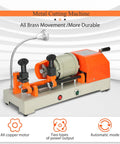 Beast 110V Metal Cutting Machine with brass motor, red finish, easy clamp jig setup, durable pro grade cutter displayed