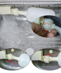 Rock Solid Automatic Dog Water Dispenser Large Stainless Steel Trough valve for adjustable water refills in action.