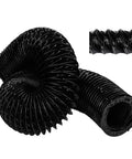3-Inch Marine Blower Hose Replacement For Boat Vent Bilge Blower Exhaust Fan, Heavy-Duty 10 Feet Black Flexible Duct Hose