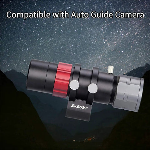 Mini Guide Scope 30mm F4 Finder For Auto Guiding Cameras Like SV305C Pro, Works With ZWO QHY Orion, night sky in background