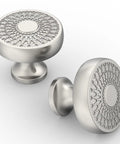 10 Pack Brushed Satin Nickel Cabinet Knobs and Nickel Cabinet Pulls Zinc Hardware for Kitchen Cabinets and Dresser Drawers No Fuss Easy Install Durable Finish for Cabinets Vanities and Drawer Fronts, 0.5" knob
