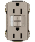 Radiant 15 Amp Night Light GFCI Self Test Tamper Resistant Decorator Duplex Electrical Wall Outlet Nickel Finish