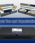 115 Piece Jobber Drill Bit Set Built With M35 High Speed Steel And 5 Percent Cobalt, organized in a black storage box