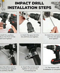 Step-by-step guide for installing Pro Grade Drill Nibbler Attachment For Sheet Metal Cutting