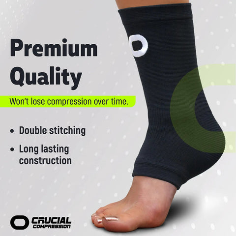 All Day Ankle Support Sleeve For Men And Women Open Toe Brace For Sprains Swelling Achilles Tendon Plantar Fasciitis Pain Relief