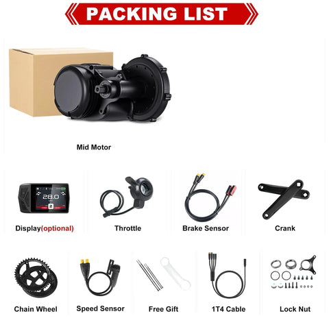 Mid Drive 750W Ebike Conversion Kit Beefed Up With Universal 68mm 73mm BB Fit And B02N Display Upgrade Your Ride For Road Mountain Hybrid Commuter Bikes Black Ready