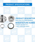 Front Wheel Hub Bearing Kit For Toyota 4Runner 1996-2001 2WD, Sequoia 2001-2007 2WD, Tundra 2000-2006 2WD, Tacoma 1999-2004 2WD Without ABS