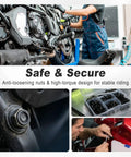 177Pcs Motorcycle Fairing Bolt Kit With M5 M6 Stainless Screws being used on a motorcycle engine, showing secure mounting