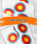 Archery Targets 30 Pack 3 Spot Vegas Face Paper Targets 17x17 Inch Official Indoor Outdoor Practice Targets