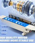 Heavy Duty Pro Grade Industrial Heat Sealer Machine With Digital Temperature Control showing motor and sealing details