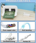 18V Power Cord Replacement For Cricut Joy Xtra Smart Cutting Machine JCTR201C showing details of durability and design features.