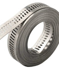 Super Cool Stainless Steel Hose Clamp DIY Kit With Adjustable Worm Gear Strap And Fasteners For Rust Proof Automotive Marine Pipe Repairs In Custom Silver Sizes coiled stainless steel band