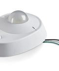 Motion Activated LED Ceiling Lampholder 8.7W 120VAC 9864-LED White Hands-Free Indoor Sensor Light with exposed wires