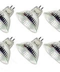 MR16 12V 20W Halogen Light Bulbs 6 Pack, High Lumens, Bi Pin GU5.3 Base, glass front cover