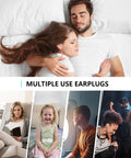 Silicone Sleep Ear Plugs For Noise Reduction And Sound Blocking, Reusable And Washable Hearing Protection for various activities.