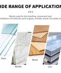 Wide range of applications showcasing glass, marble, wood, and iron for Built Tough Electric Vacuum Suction Lifter Cart.