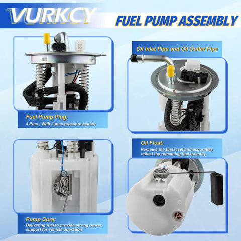 Gas Pump Module Replacement for 2005 2006 2007 GMC Envoy Trailblazer display with OE style fuel delivery components