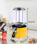 Dope Gumball Candy Vending Machine Auto Coin Operated Dispenser Holds 200 Balls And 600 To 1000 Coins Fits 1.26 Inch Balls Perfect For Retail Stores And Shopping Malls Bright Yellow
