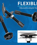 Rear Axle Bearing Puller Tool Set, 3-Piece Bearing Extractor Kit with adjustable adapter heads displayed on blue background