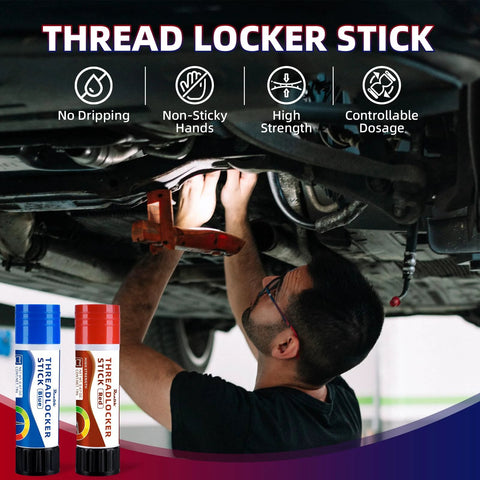 Red high strength threadlocker used in automotive repair