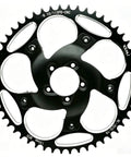 Chain Ring Sprocket Crank For Bafang BBSHD 130BCD Dope Aluminum Spider Adapter Kit 39T To 60T Compatible With EBike Motors CNC Machined 7075-T6 Strength Black 60T