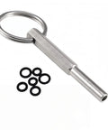 Magnetic Oval Head Coffee Machine Repair Tool Kit with wrench and rubber rings, stainless steel, rustproof