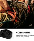 Heavy Duty Black Cable Clamp Snaps On Fast To Secure High Voltage Wires And Electrical Connectors against tangled wires.