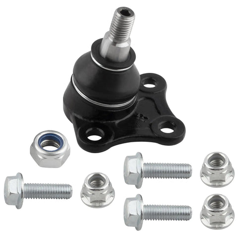 Set Of 8 Front Tie Rods Lower Ball Joints And Sway Bar Links For Volkswagen Beetle 2001 2010 Golf 2003 2006 Jetta 2001 2005 EV400 K90355 K90357 K90715 ES3524 ES3525 Premium Fit And Easy Installation black front ball joint with bolts and nuts