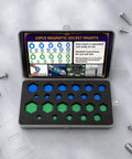 Baoblaze 23 Piece Socket Adapter Set With Secure Hex Inserts For Car Maintenance And Home Repair Projects Features Durable Hinged Case Storage Kit, open case
