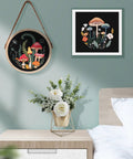 Wall display of Two Pack Embroidery Kit For Grownups Beginner Friendly With Mushroom Pattern Hoops Tools Colorful Threads Needles And Step By Step Instructions DIY Starter Set.