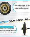 DIY Dryer Repair Kit For Electrolux And Frigidaire - 134715900 Drum Support Roller Replacement Parts