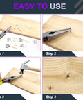 Top Tier 1600 Piece Mini Wood Screw And Nailing Assortment Kit With Premium Gold Silver Bronze Coatings In 6Mm 8Mm And 10Mm Lengths for easy crafting steps.