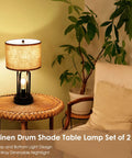 Farmhouse End Table Lamps Set Of 2 With Touch Control And 3 Way Dimmable Night Light USB Port Dual Bulbs Perfect For Living Room Or Bedroom Nightstand Matte Black Finish Easy To Use And Cozy For Any Space