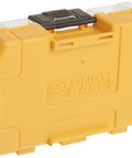 Yellow plastic case for 20-Piece Black Oxide Drill Bit Set For Wood Metal And Plastic With 135-Degree Split Point by DeWalt