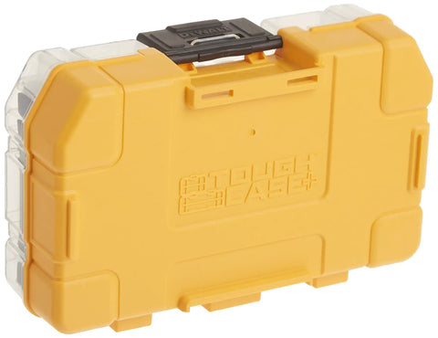 Yellow plastic case for 20-Piece Black Oxide Drill Bit Set For Wood Metal And Plastic With 135-Degree Split Point by DeWalt