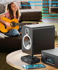 Bluetooth 5.4 Receiver For Home Stereo And RCA Speakers, low latency HD music audio Bluetooth to wired system adapter displayed