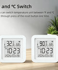 Real Time WiFi Temperature Humidity Monitor With App Alerts And Alexa Control For Home Garage Wine Cellar And Greenhouse 2.4GHz WiFi Only TUYA Sensor Hygrometer Real Time Readings Push Alerts Alexa Compatible, °F/°C switch display