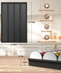 Easy-Access Drawer Style Coffee Pod Organizer For Countertop Fits Nespresso Vertuo Capsules VertuoLine dimensions shown
