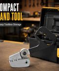 Handheld Metal Plate Cutter For Quick Clean Cuts No Power Needed Portable Sheet Metal Cutter with toolbox background