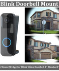 Vinyl Siding Mount For Blink Doorbell Angled Wedge Mount For Blink Video Doorbell Black Fits 4 Inch Vinyl Siding Hardie Board Aluminum Cedar