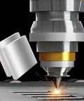 Four Pack 6061 Aluminum Sheets 3.9 X 3.9 X 0.47 Inch Aluminum Plate With Protective Film finely polished and deburred, shown being machined