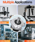 10 To 1 Planetary Gearbox For Nema 34 Stepper Motor With 10 Arcmin Backlash in CNC and robotics applications display