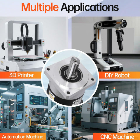 10 To 1 Planetary Gearbox For Nema 34 Stepper Motor With 10 Arcmin Backlash in CNC and robotics applications display