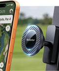 Magnetic Golf Cart Phone Holder With 28 Strong Magnets, Military-Grade Durability on metal surface with phone attached
