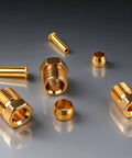 Pro Grade Three Piece Brass Oil Pipe Fitting Set For Machine Tools With Double Tapered Ferrule Bushings Quick Connect Lubrication Kit