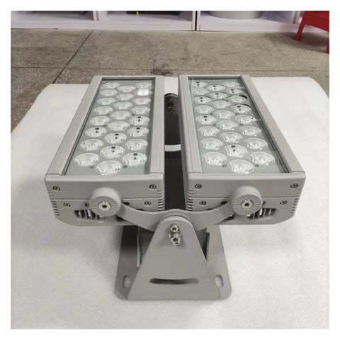 Heavy Duty 144W Led Flood Light Rugged Waterproof Outdoor Stadium Fixture adjustable beam design with multiple LEDs.