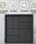 DIY Friendly Large Reusable Concrete Parquet Patio Paving Mold For Walkways Pathmaker Style Stone Pavers